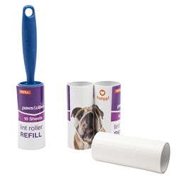 LINT ROLLER WITH 3 REFILLS 42120