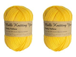 100G FOOTY YELLOW YARN  SEW 262786