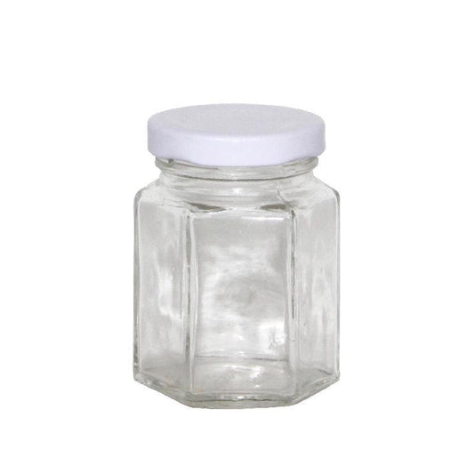 Hexagon Glass Lolly/Perserving Jar-110ML   DUR2035