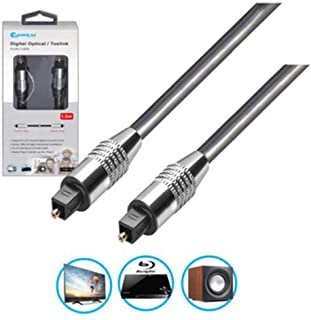 Sansai 3m Digital Audio Optical/Toslink Fibre Lead Cable for TV/Sound Bar  TOS-030