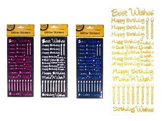 GLITTER BIRTHDAY WISHES  CRAFT 211654
