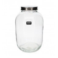 GLASS JAR/METAL LID 4200ML 12X25CMH  GJ60528