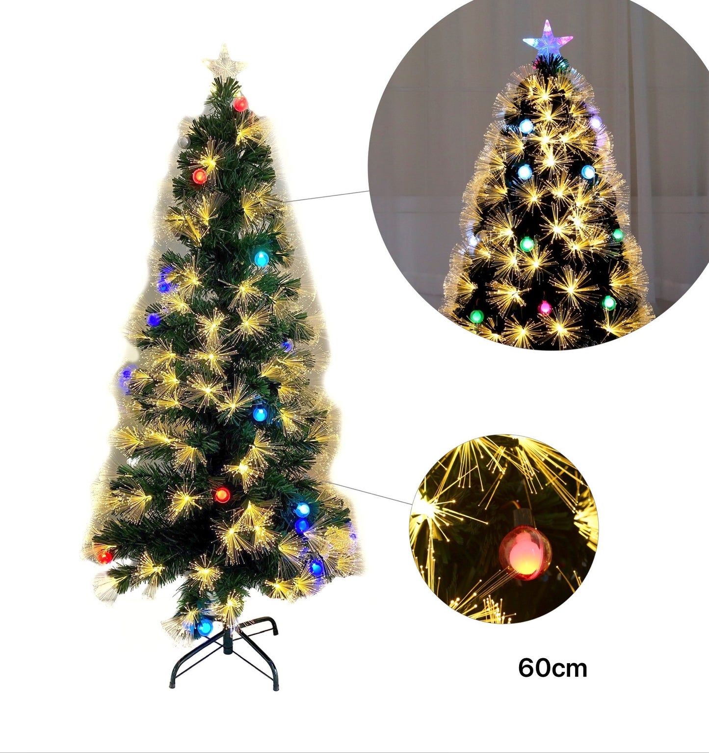 150cm XMAS TREE GOLD W/BAUBLE. XMS31258