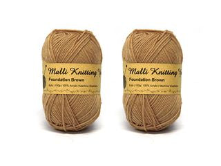 100G FOUNDATION BROWN YARN  SEW 178537