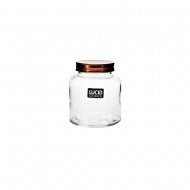 GLASSS PICE JAR COPPER LID 300ML 9.8CMH GJ76963C