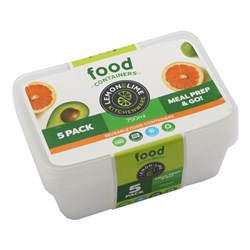 REUSABLE FOOD CONTAINERS 5PK 750ML PDQ  68663