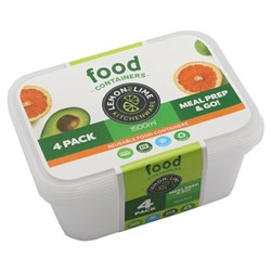 REUSABLE FOOD CONTAINERS 4PK 1.5L PDQ  68748