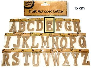 15CM ALPHABET LETTERS- E  CRAFT 199556