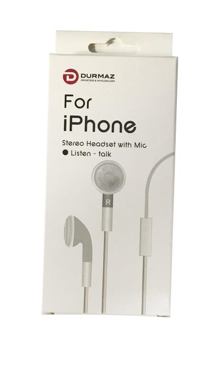 IPhone Stereo Headset with Mic   DUR2779
