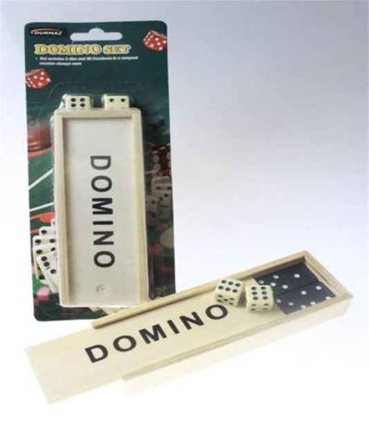 Domino Set with Dice in Storage Case  DUR2854