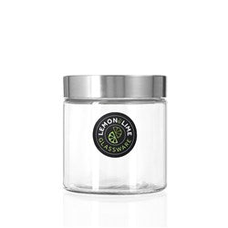 ALTO GLASS JAR S/STEEL LID 830ML 12X11CM  83192