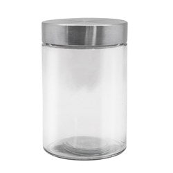 ALTO GLASS JAR S/STEEL LID 1.25L 17X11CM  83208