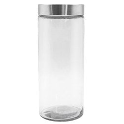 ALTO GLASS JAR S/STEEL LID 2.2L 27X11CM  83222