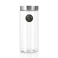 ALTO GLASS JAR S/STEEL LID 2.2L 27X11CM  83222