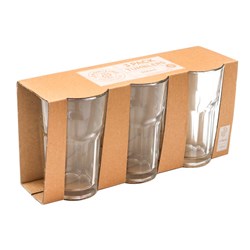 GLASS TUMBLERS 3PK 300ML 12.5CM X 7.7CM  83437