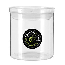 HIGHBURY GLASS JAR ACRYLIC LID STACKABLE 700ML  84557