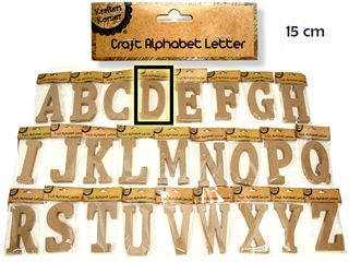 15CM ALPHABET LETTERS- D   CRAFT 199549