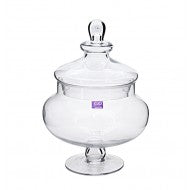GLASS CANDY JAR 30CMH  GHW4037