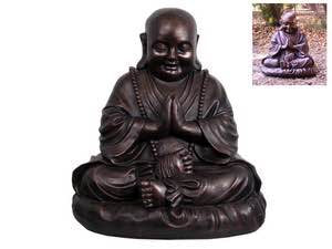 52CM BRONZE HAPPY PRAYING BUDDHA. BUDDHAPP