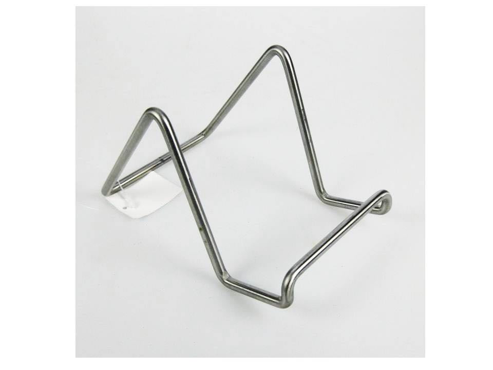 MODERN STAINLESS STEEL PLATE STAND 4X9CM SMALL  . BSTD8942