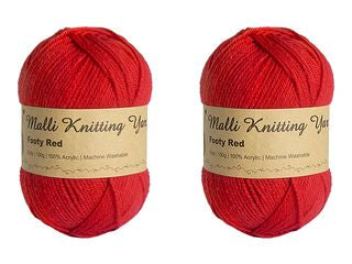 100G FOOTY RED YARN  SEW 262748