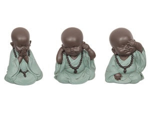 11CM HEAR NO SEE NO SPEAK NO MONKS.MONHSS