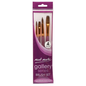 MM Gallery Series Brush Set Watercolour 4pc   BMHS0028