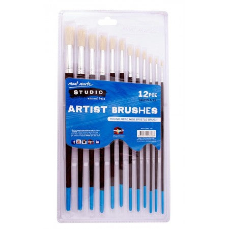 MM Studio Artist Brushes 12pc Round 1-12   BMSS0003