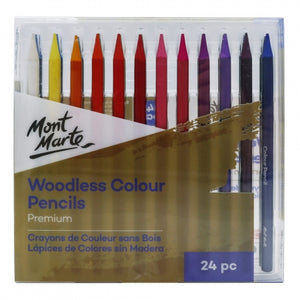 MM Woodless Colour Pencils 24pc   BPN0001