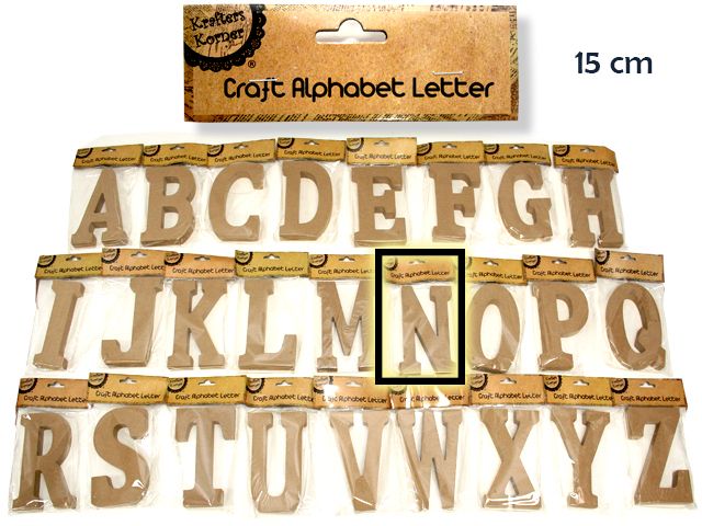 15CM ALPHABET LETTERS- N  CRAFT 199648