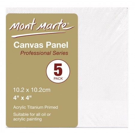 MM Canvas Panels Pack 5 10.2x10.2cm  CMPL1010