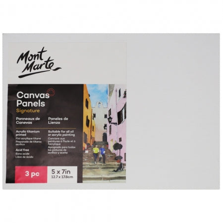 MM Canvas Panels Pack 3 12.7x17.8cm  CMPL1318