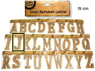 15CM ALPHABET LETTERS- J  CRAFT 199600