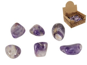 2-3CM AMETHYST (PEACE) TUMBLED GEMSTONE .TUMAMETH