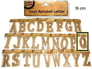 15CM ALPHABET LETTERS- Q  CRAFT 199679