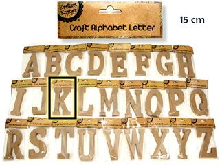 15CM ALPHABET LETTERS- K  CRAFT 199617