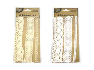 ADHESIVE LACE STRIPS/3  CRAFT 209835