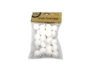 2.5CM FOAM BALLS/24   CRAFT 210121