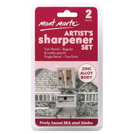 MM Artists Sharpener Set Zinc Alloy 2pc  MAXX0018