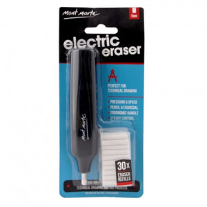 MM Electric Eraser with 30pc Erasers MAXX0030