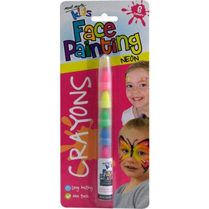 MM Kids Face Painting Nail Crayons - Neon