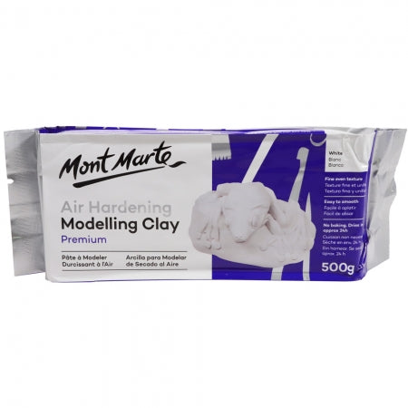 MM Air Hardening Modelling Clay - White 500g  MMSP0005