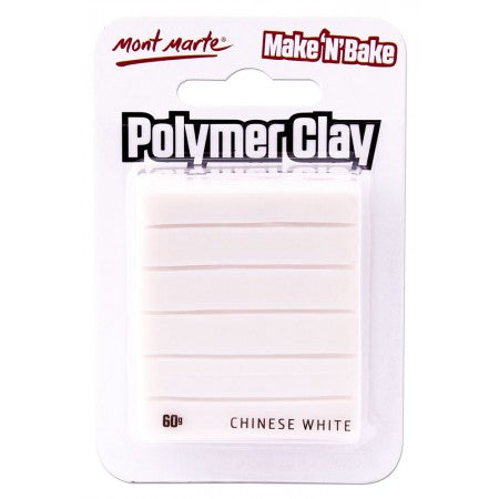 MM Make n Bake Polymer Clay 60g - Chinese White.MMSP6002