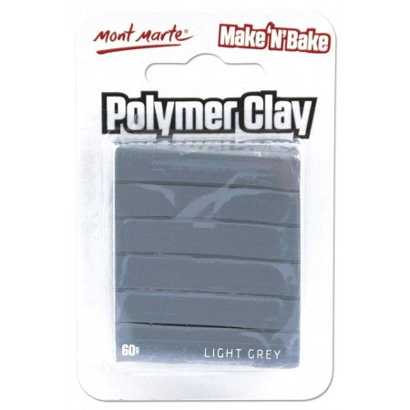 MM Make n Bake Polymer Clay 60g - Light Grey.MMSP6003