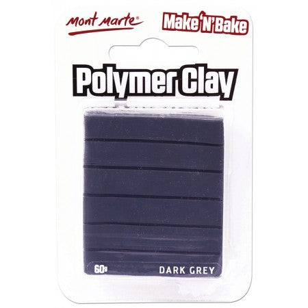MM Make n Bake Polymer Clay 60g - Dark Grey.MMSP6004