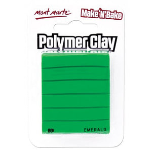 MM Make n Bake Polymer Clay 60g - Emerald.MMSP6021