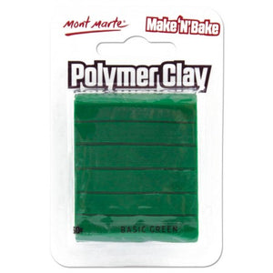 MM Make n Bake Polymer Clay 60g - Basic Green.MMSP6023