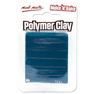 MM Make n Bake Polymer Clay 60g - Teal. MMSP6025