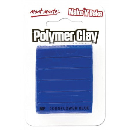 MM Make n Bake Polymer Clay 60g- Cornflower Blue.MMSP6033