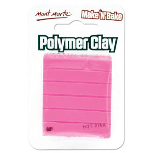 MM Make n Bake Polymer Clay 60g - Hot Pink.MMSP6043